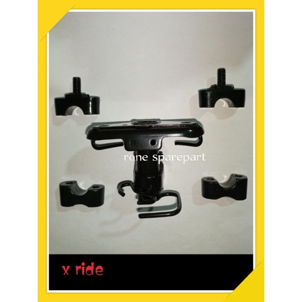 dudukan stang x-ride raiser klem stang Xride bonus baud