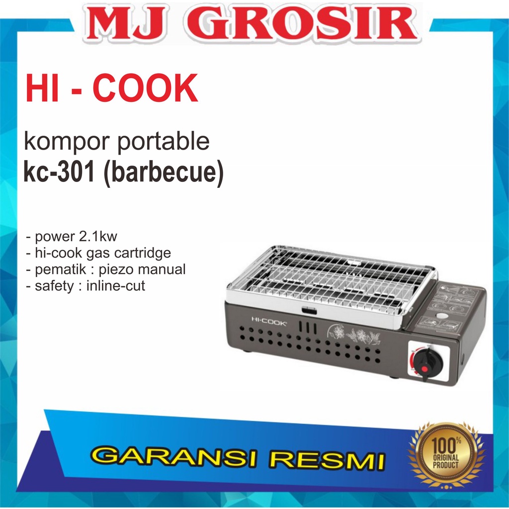 PROMO KOMPOR PORTABLE PEMANGGANG 1 TUNGKU HI COOK 301 BARBECUE