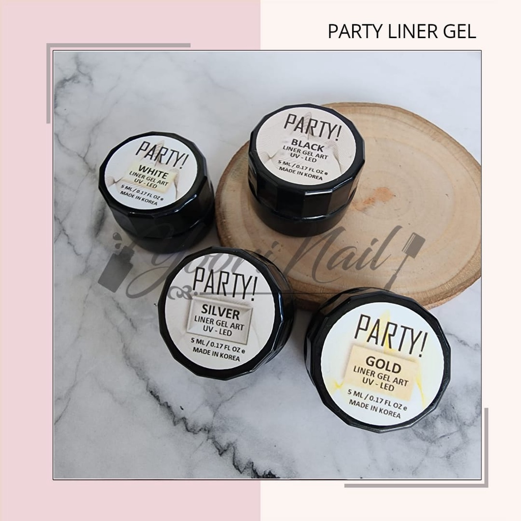 PARTY Liner gel liner metalic paint gel party 5ml