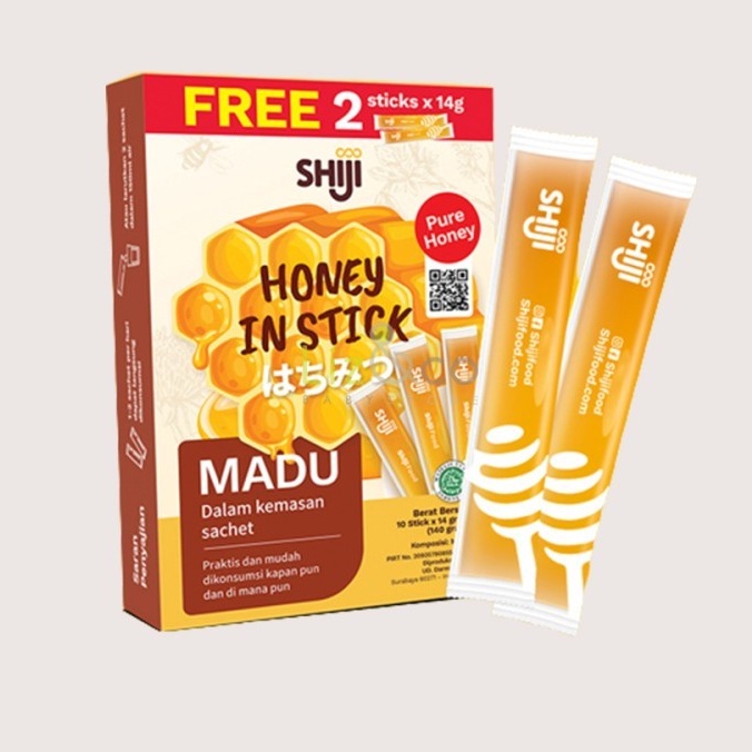 SHIJI Honey Stick 10+2pcs - Madu Stik