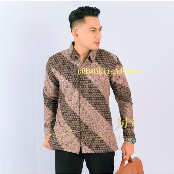 Hem  Kemeja Baju Batik Pria Cowok Laki Laki Slimfit Full Lapis Furing Lengan Panjang Lengan Pendek Original Asli Batik Jumanta Solo Laweyan Size S M L Xl XXL Bahan Katun Premium  180