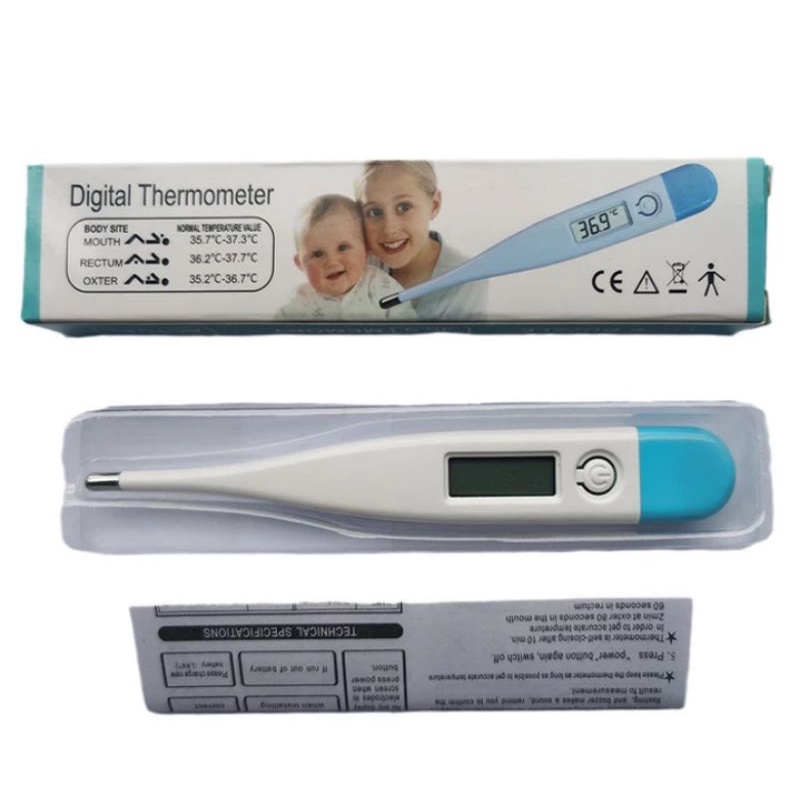 Thermometer Digital Bayi Termometer Anak Jepit Ketiak Oral Pengukur Suhu Badan Baby