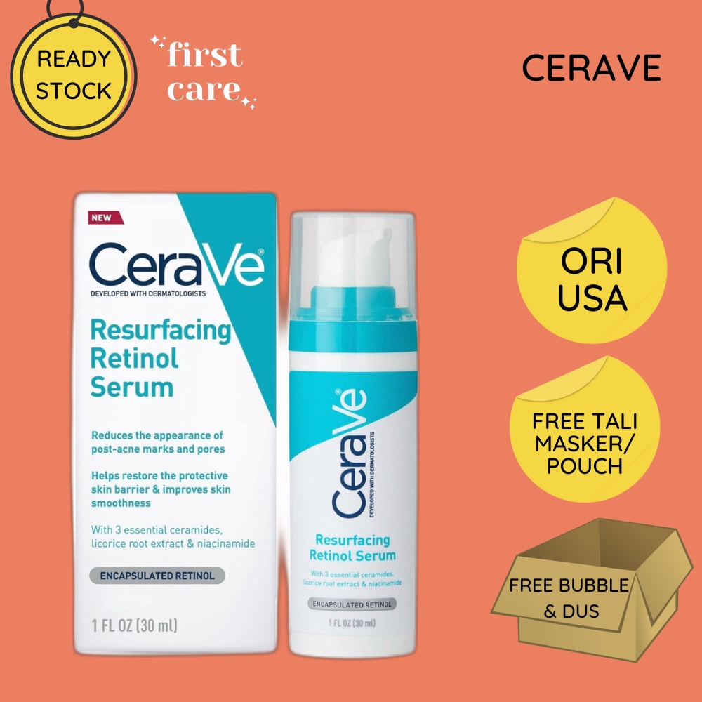 Jual CERAVE Resurfacing Retinol Serum For PostAcne Marks & Pores Shopee Indonesia