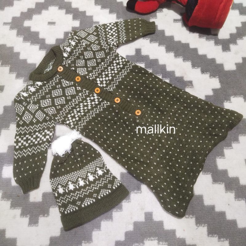 MALIKIN JUMPER SLEEPING + KUPLUK UNISEX 0-6 BULAN