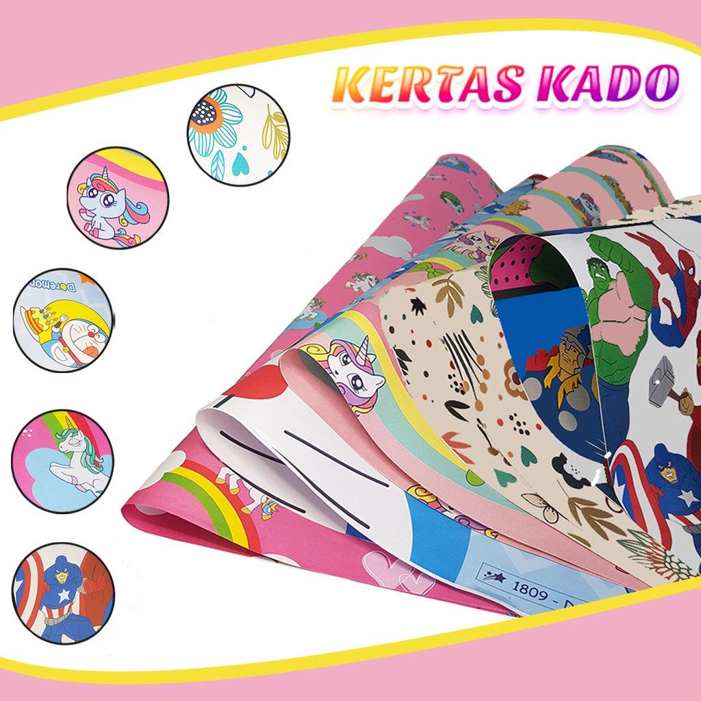 Kertas Kado Ulang Tahun Anak  Jumbo Motif 121470