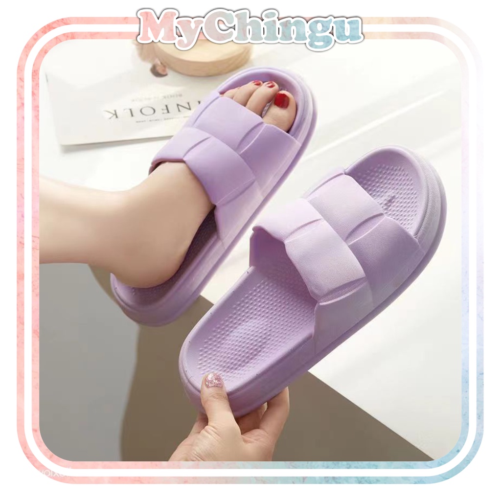 ❀ Chingu ❀ SA015 Sandal Empuk Eva Rumah Polos Simple Warna Ringan Empuk Import Murah