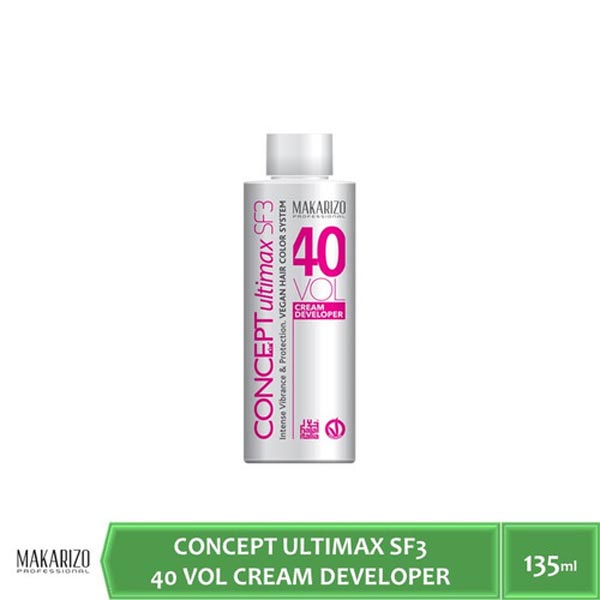 Makarizo Professional Concept Ultimax Cream Developer SF3 2 10 20 30 40 Volume Bottle 135 mL_Cerianti