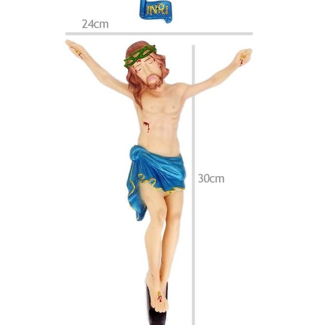 Patung Corpus Tubuh Yesus Disalib Inri Fiberglass 30 Cm Cocok Untuk Sa