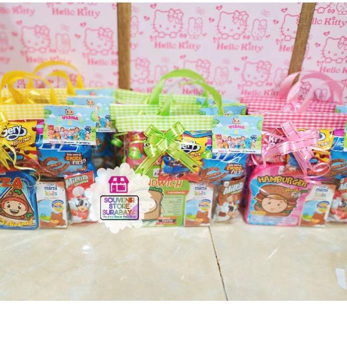 

[Fla⚡H ⚡ale 7.7]Souvenir Ultah Lunchbox / Paket Ultah Murah/ Snack Ultah Murah