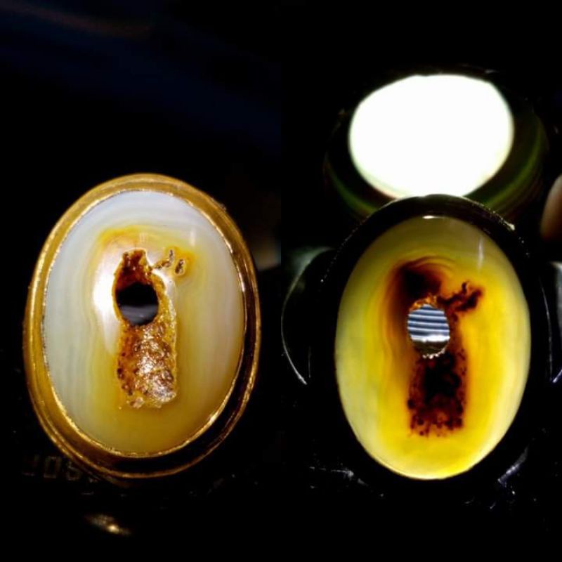 cincin batu akik combong junder