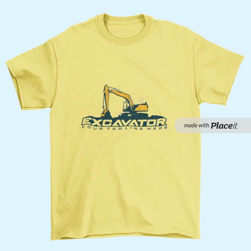 Kaos anak laki-laki kaos excavator baju anak excavator