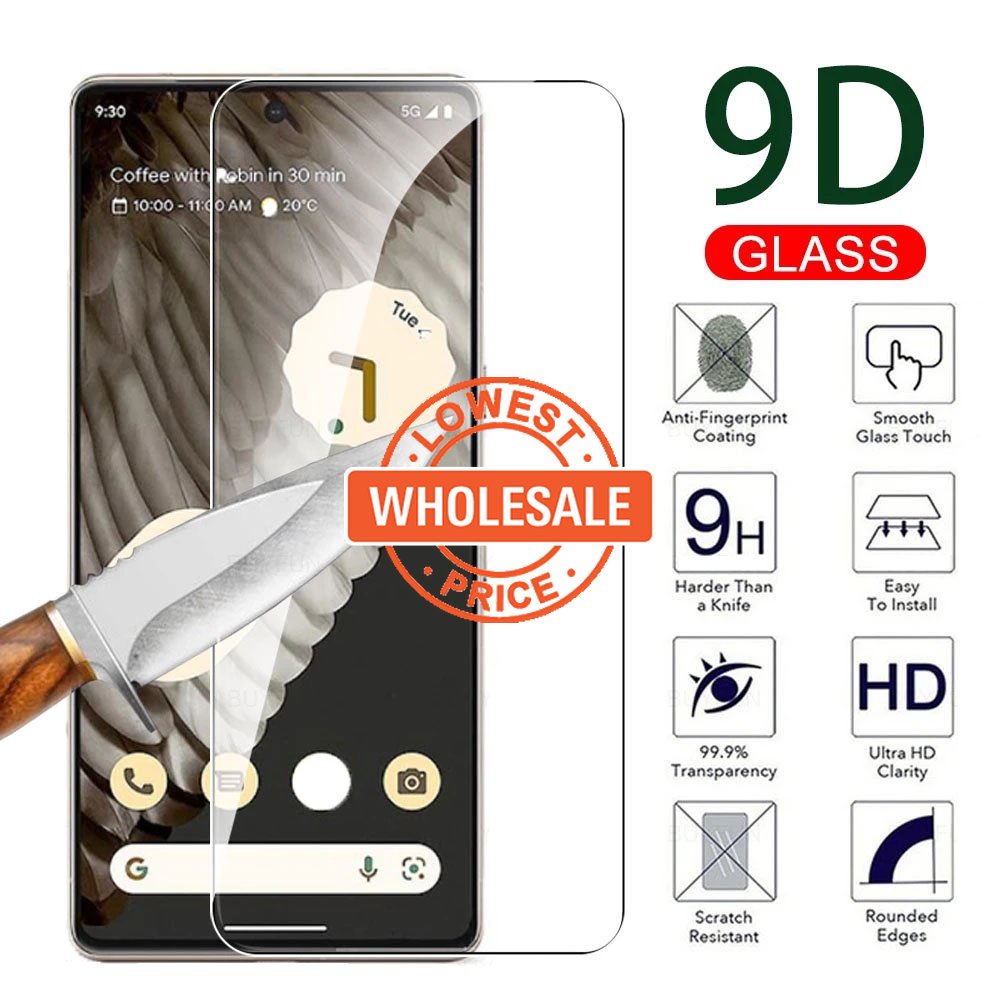 1pc Pelindung Layar Tempered Glass Anti Gores / Sidik Jari Untuk Google Pixel 7 / 7Pro