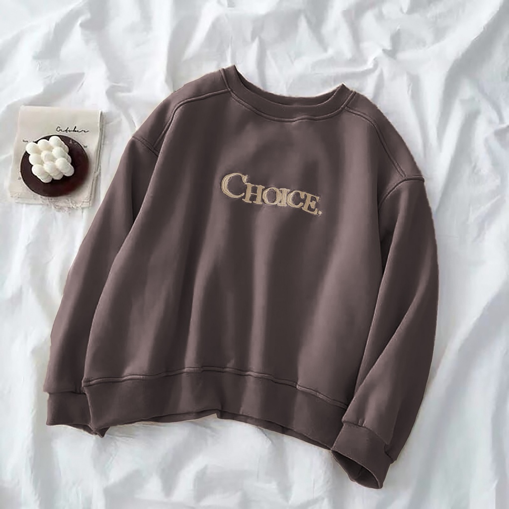 Sweater Choice - Sweatshirt Pria dan Wanita Model Terbaru - Ukuran M - L - XL - XXL - Bahan Fleece