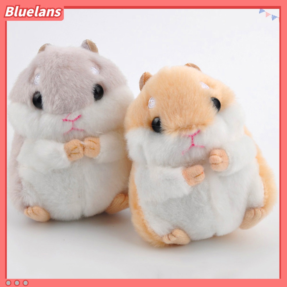 Gantungan Kunci Bentuk Hamster Bahan Plush Untuk Dekorasi Tas Tangan