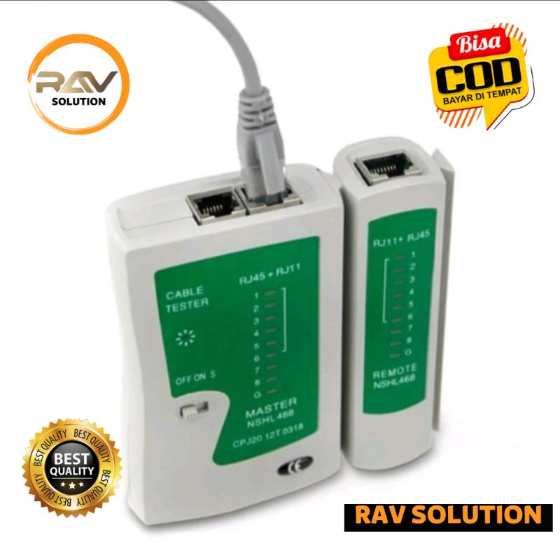 LAN TESTER / CABLE TESTER RJ 45 / RJ 11 CAT 5 CAT 6