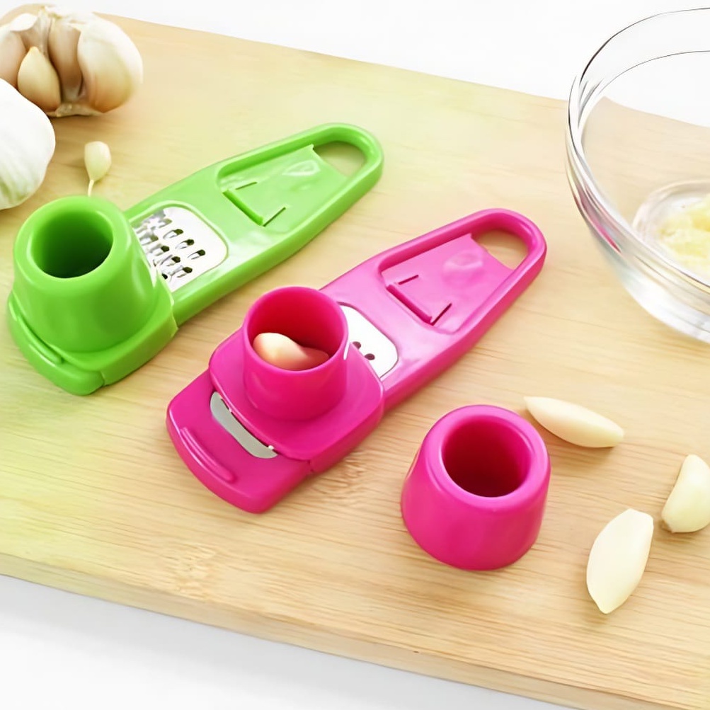 Pemarut Bawang Serbaguna / Onion Slicer Portable / Penghancur Bawang / Penghalus Bawang / Pemarut Sayuran / Alat Press Parutan Pemotong Pencacah Serbaguna Mencacah Bawang Putih Jahe Temulawak Garlic Slicer / GARLIC GRATER GRINDER Parutan Serutan Mini Best