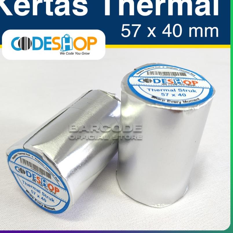 

Diskon✔️(1 SLOP) KERTAS ROLL THERMAL MOBILE PRINTER BLUETOOTH EDC 57 x 40 MM|RA3