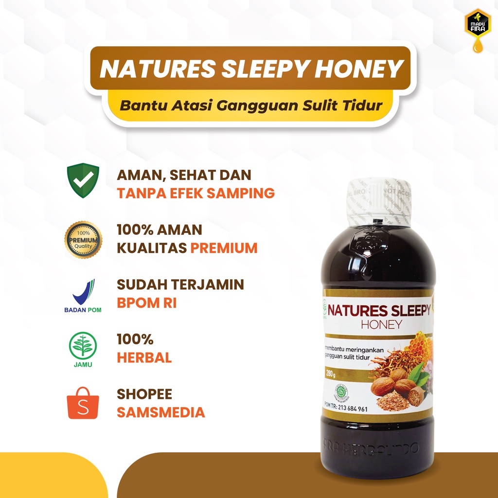 Madu Natures Sleepy Honey Original 100% - Samsmedia