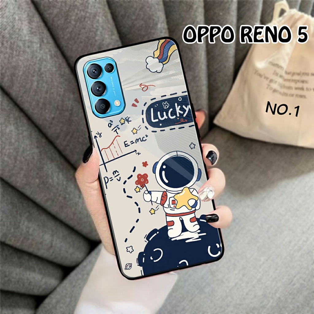 Softcase Glass Oppo Reno 5 Case Oppo Reno 5 (H850)Casing Handphone Oppo Reno 5