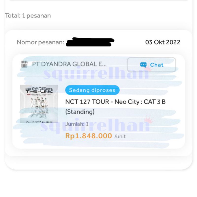 [READY STOCK] TIKET NCT 127 2ND TOUR NEO CITY : JAKARTA – THE LINK DAY 1 CAT 3B TICKET CONCERT KONSE