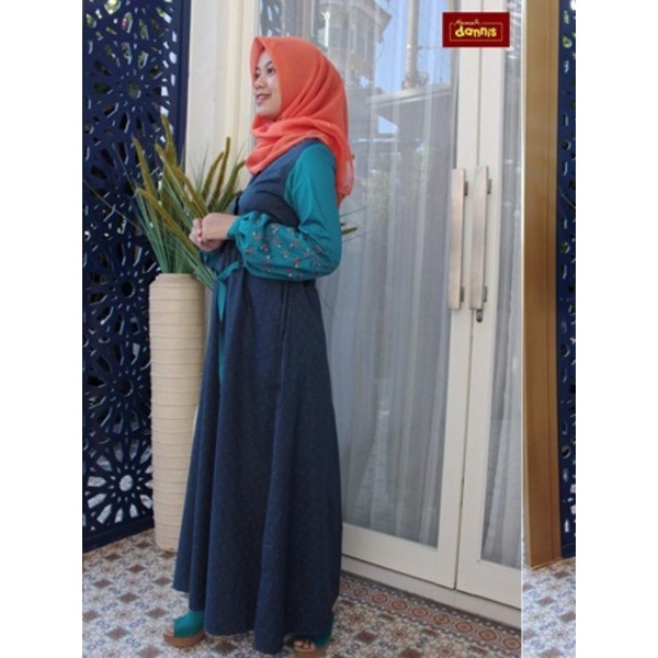 Gamis dannis dewasa / busana muslim wanita/dress wanita