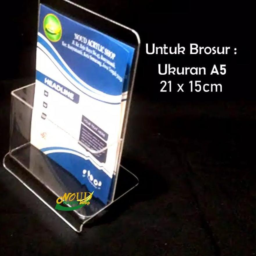 

SALE!!Tempat brosur Akrilik - Acrylic standing leaflet - Ukuran A5 - Warna Clear - Berkualitas|SQ1