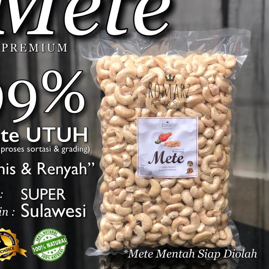 

BAYAR DITEMPAT✔️KACANG METE KACANG MEDE MENTE MENTAH SUPER 1kg|SQ8