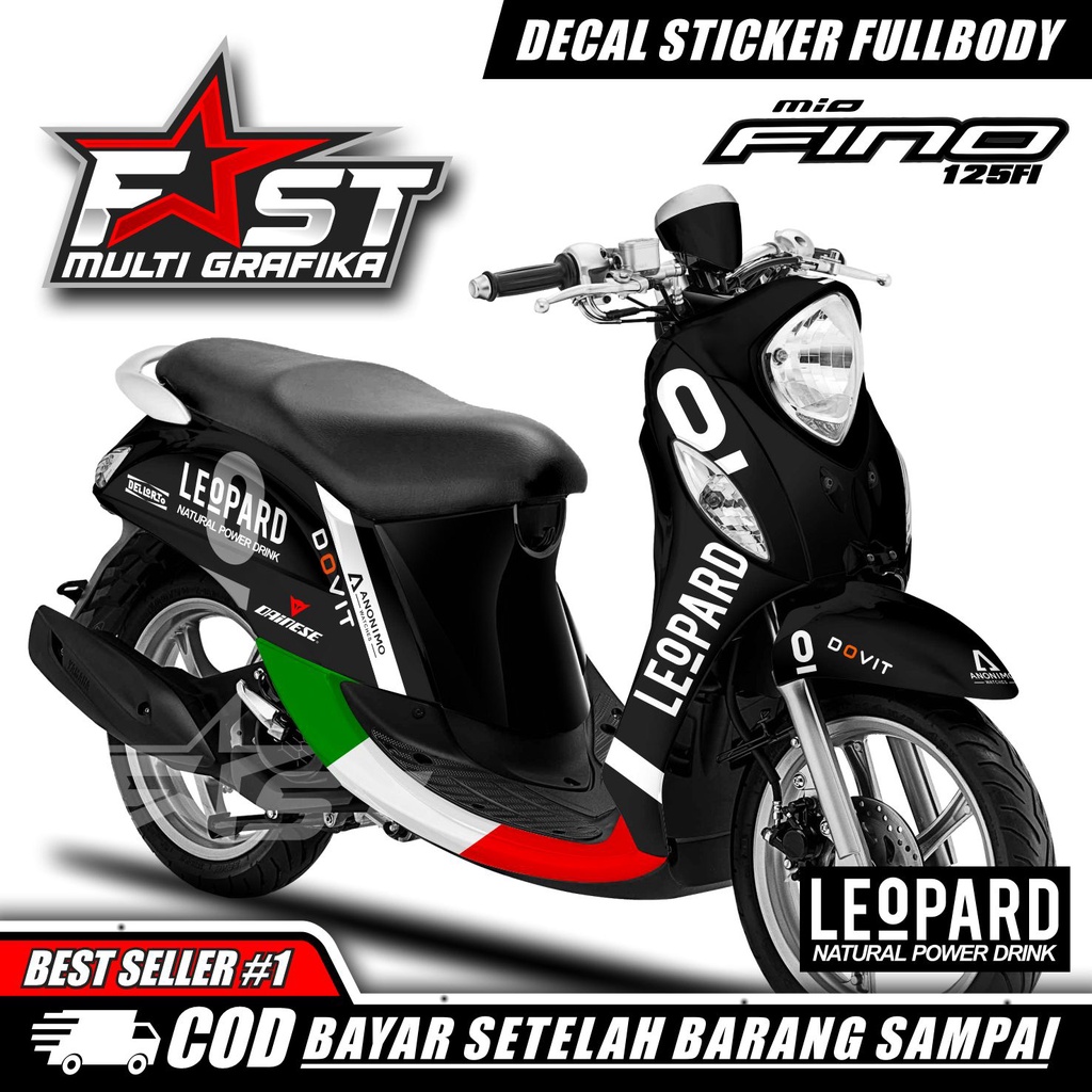 ANTILUNTUR Decal Fino 125 Full Body Stiker Fino 125 Full Body Stiker Fino 125 Full Body Varias Stike
