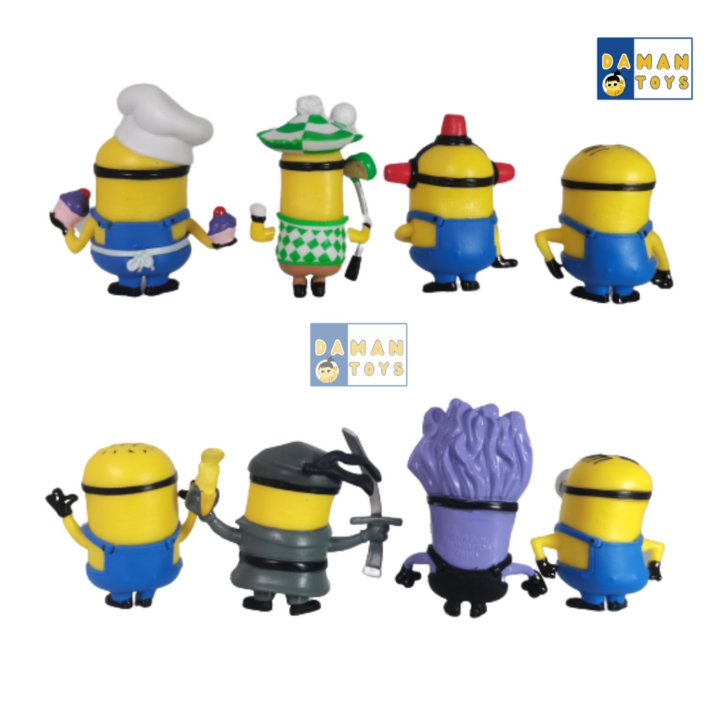 Figure Minions The Rise Of Gru Set 8 Pajangan Koleksi