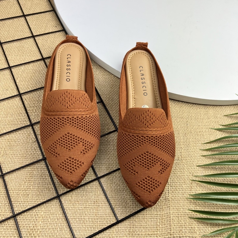 MARASYAFFA - SEPATU FLAT RAJUT WANITA SF 56