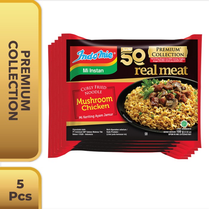 

PROMO 5 Pcs - Indomie Real Meat Ayam Jamur