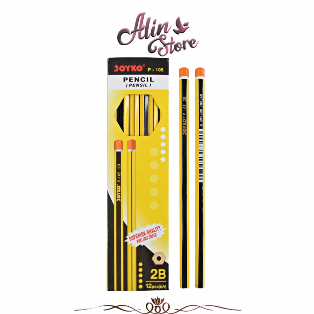 

Pensil 2B isi 12 pcs P-105 Joyko