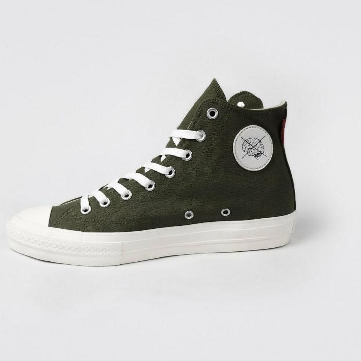 Big Sale Nobrands - Sepatu Polos "TPS HIGH CARGO OLIVE GREEN & BLACK (MONO)" Original 100% - Sepatu 