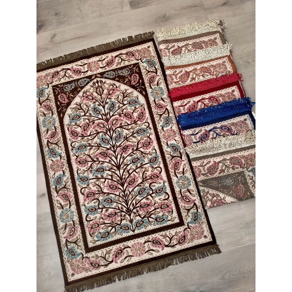 BISA COD sajadah murah lotus rumbai kepang antik dan terlaris uk 70x110