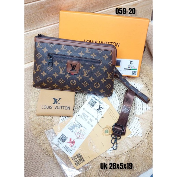 Tas Slempang Atau Cluth Pria Wanita Kode 059 Handbag Import Free Box