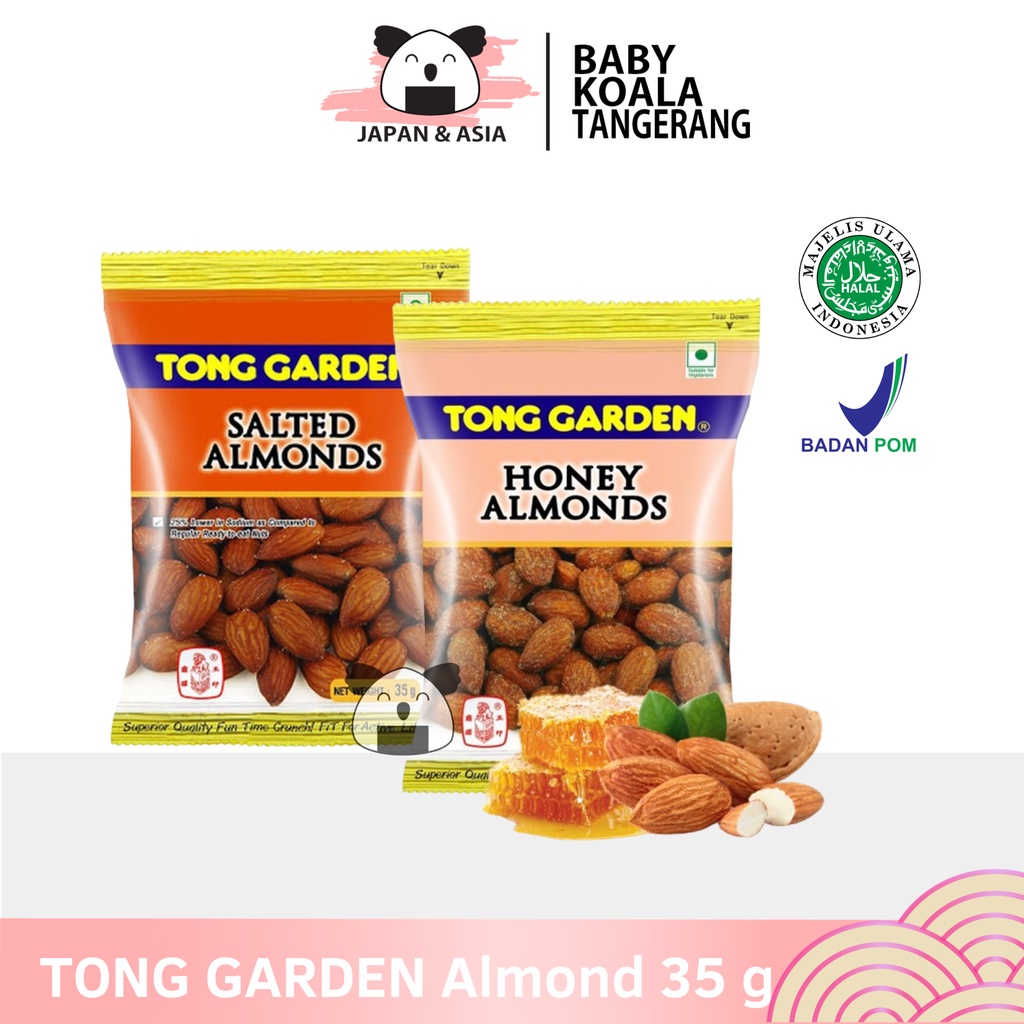 

TONG GARDEN Kacang Almond Panggang 35 g Halal │ All Variant Honey Salted | Importtt...