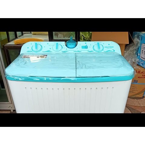 Mesin Cuci 2 Tabung POLYTRON PWM 7076 Water Selector Cuci Pengering 7 KG