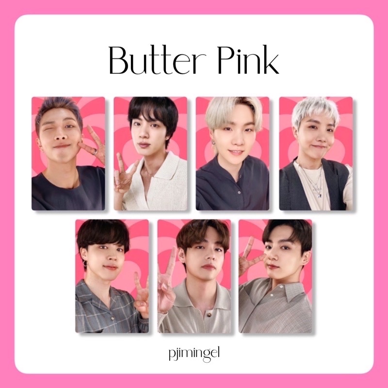 Photocard BTS Butter Pink Edition