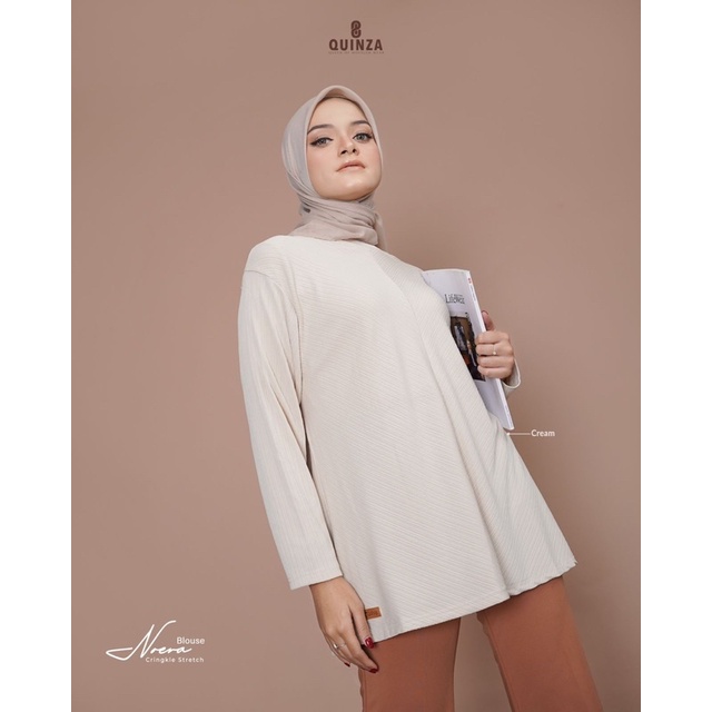 QUINZA NOERA BLOUSE CRINGKEL BLOUSE MURAH