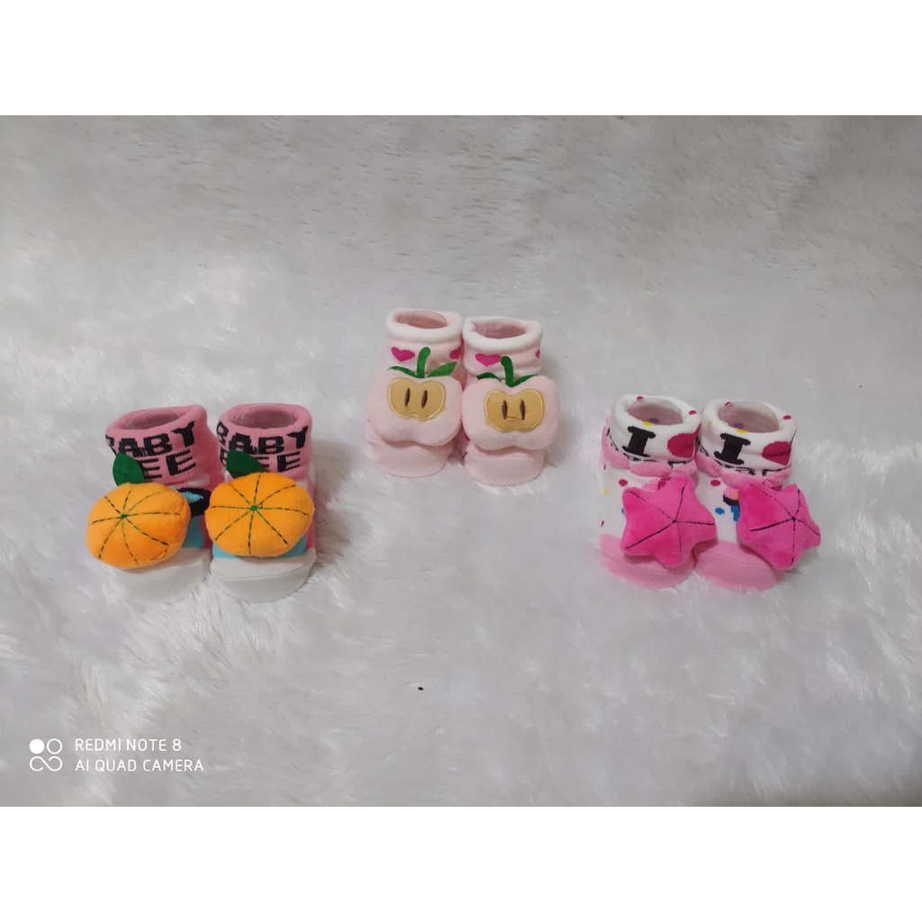 [ JB99 ] Kaos Kaki Baoer Beier Bayi Boneka Baby Sock Lucu Anti Slip