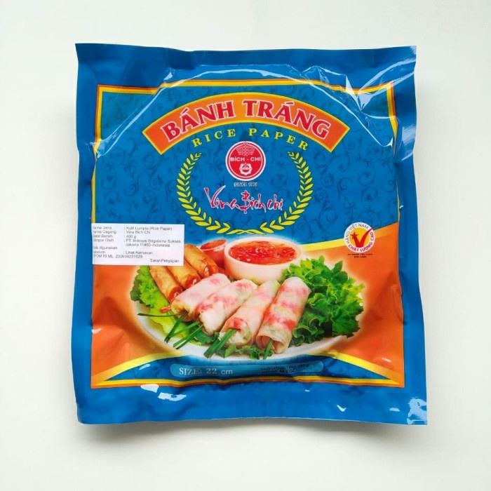 

ORIGINAL MURAH Kulit Lumpia Vietnam | Rice Paper 22cm 400Gram