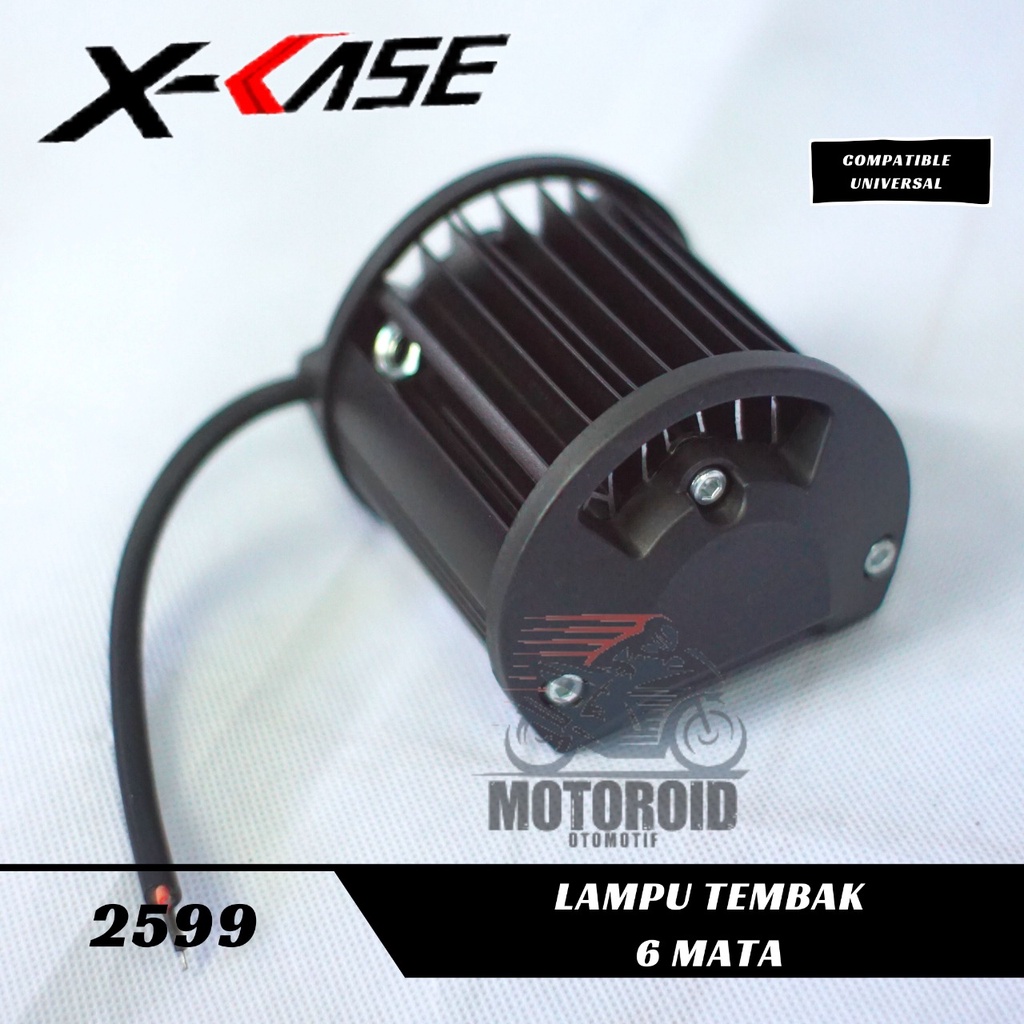 Lampu Tembak Sorot Led PLUS BREKET Cree CWL 6 Mata Mini Lampu Tembak Motor Mobil UNIVERSAL