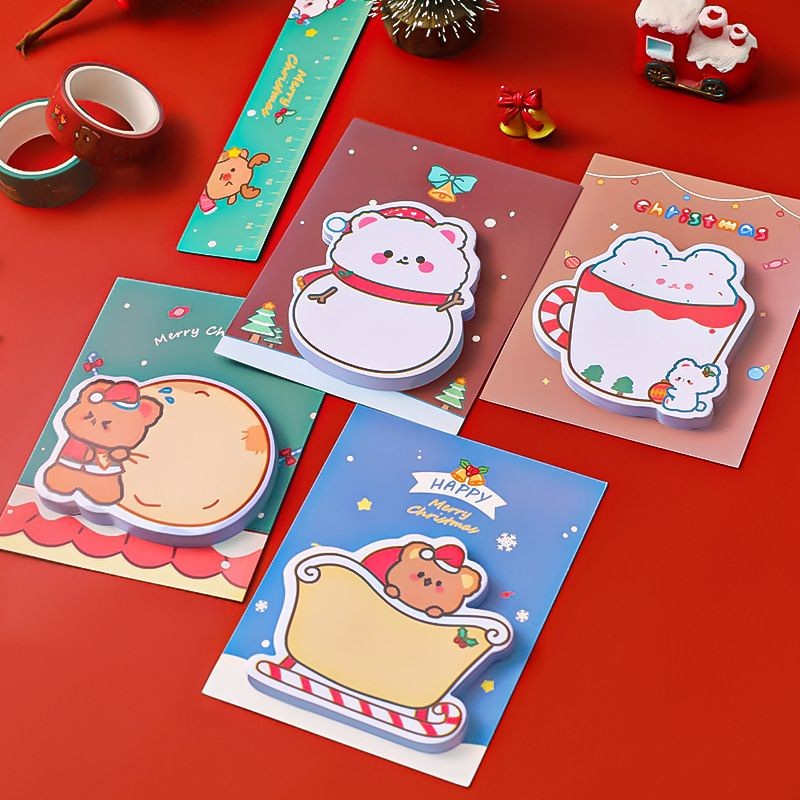 

DY PACK STICKY NOTE NATAL 3D SANTA CLAUS/MEMO LUCU TEMA X'MAS
