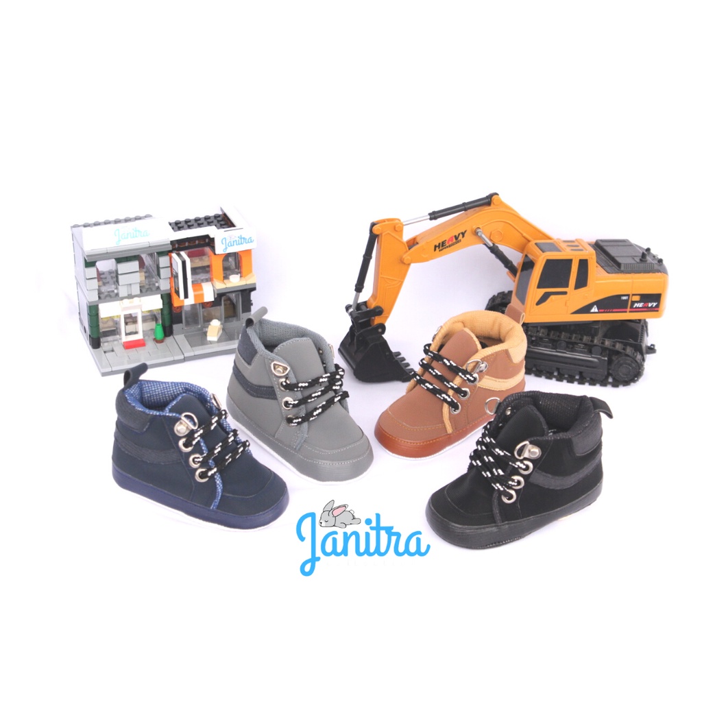 janitra sepatu bayi prewalker belajar jalan bayi gendong baby shoes boot trucker