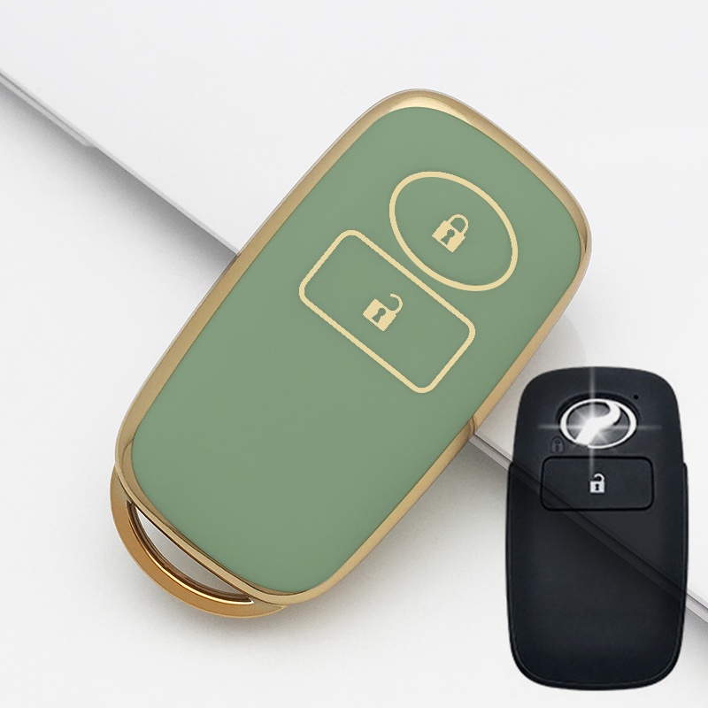 Casing Kunci Remote Mobil Bahan Silikon Untuk Toyota Hilux Revo / Innova / Veloz / rush / Yaris / Raize / Perodua / Fortuner