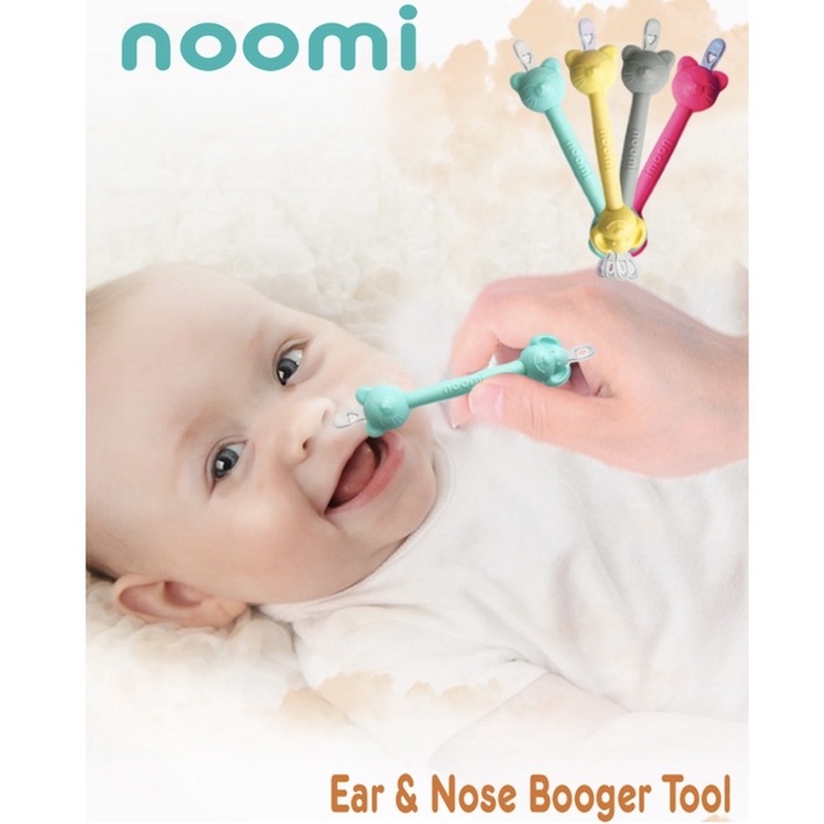 Noomi 2in 1 Ear &amp; Noos Booger Tool / Alat Pembersih Telinga dan Hidung Bayi