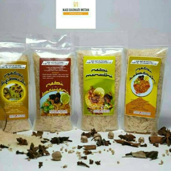 

Discount Today Nasi kebuli, briyani, mandhi,kabsah , dan bukhori instan 200 gr, buat 3-4 porsi !!