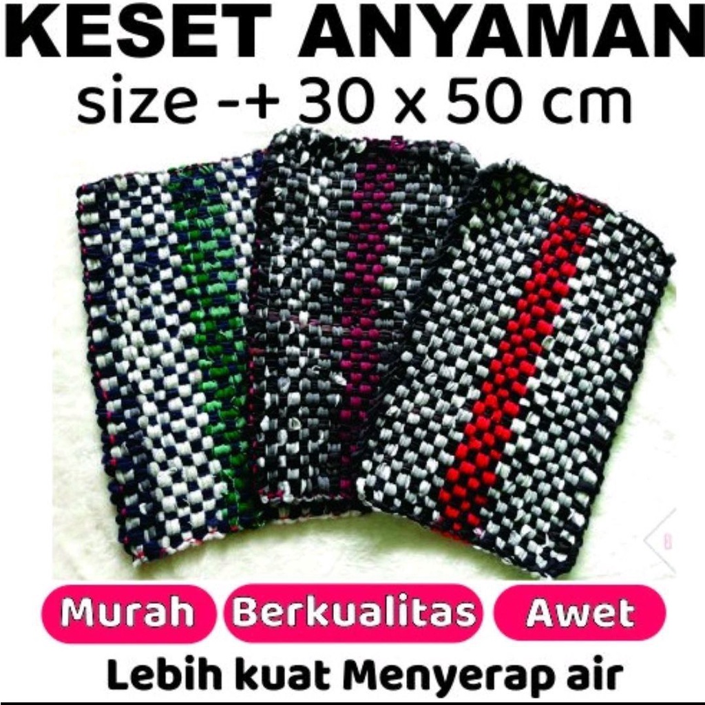 Keset Anyam - Keset Lantai - Keset Anyaman Tebal