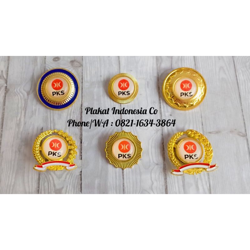 Pin Partai PKS, Pin PKS, Pin Logam PKS