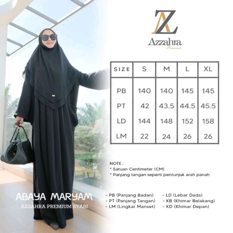 Abay Maryam set bergo by Azzahra Premium syari